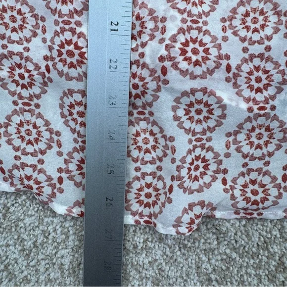 NWT Artesia Womens Top Size M Pink Blue Button Front - Picture 11 of 16